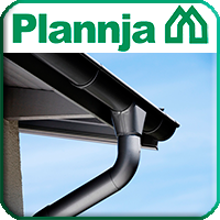 Водостічні системи Plannja з оцинкованої сталі із покриттям 
