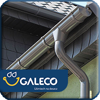 Водостічні системи GALECO STAL з оцинкованої сталі  з покриттям
